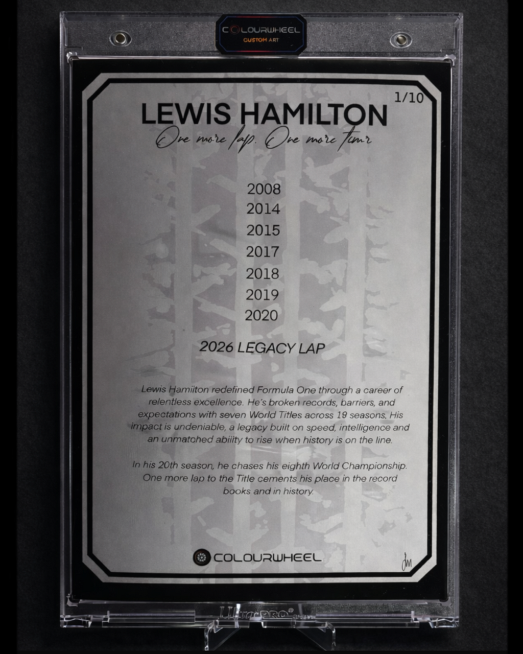 Lewis Hamilton • XL Art Card